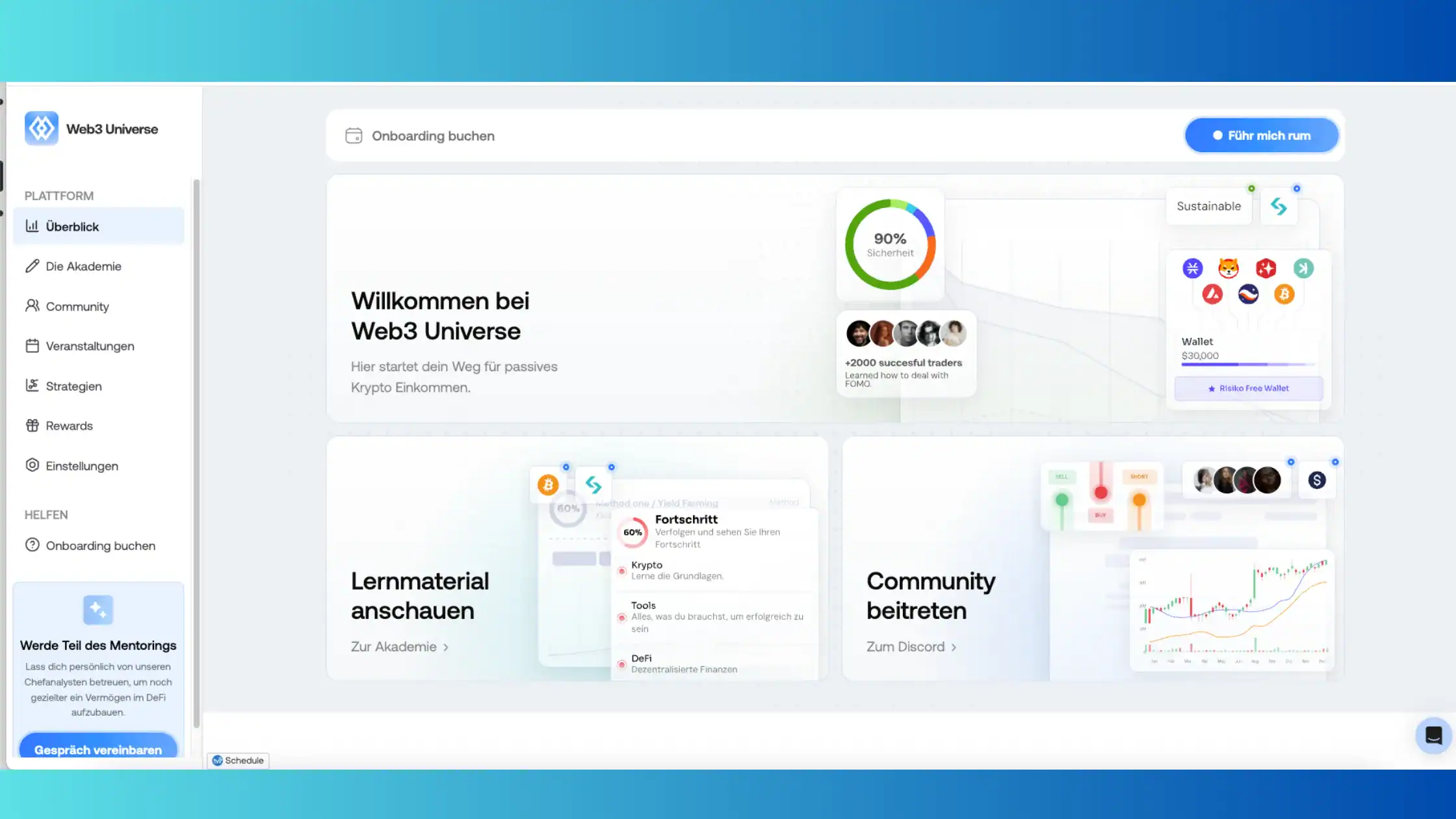 Werbebanner Web3 Web3Universe Werbebanner für den Blog